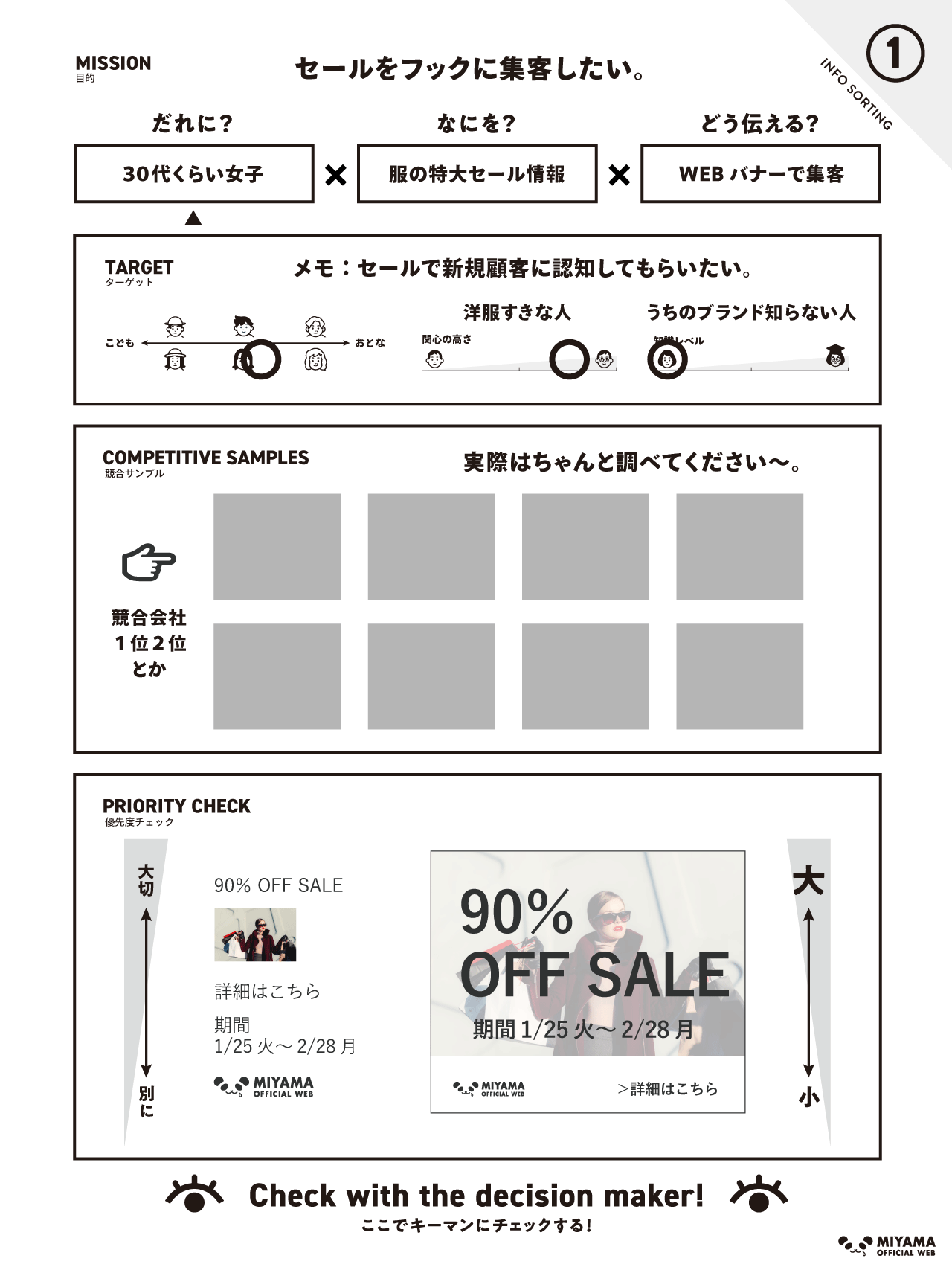 情報整理シート記入例